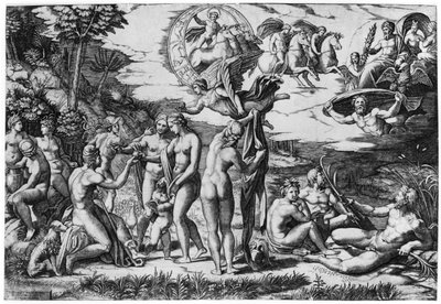 El Juicio de Paris de Marcantonio Raimondi